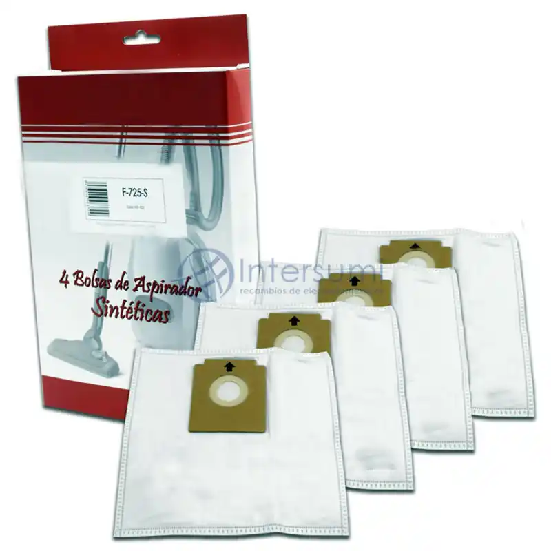 BOLSA SINTÉTICA ASPIRADOR SOLAC, FAGOR, LG 4 UNIDADES F-725 Mejor Precio