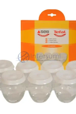 KIT 7 VASOS YOGURTERA MOULINEX, TEFAL XF950001 Certificado