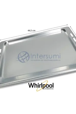 BANDEJA PARA HORNO WHIRLPOOL, MEDIDAS 44,5X 37,5CM. 481241838127 Disponible Ahora