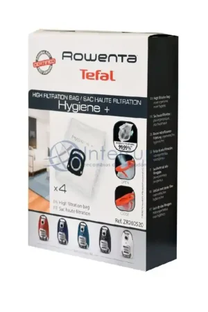BOLSA ASPIRADOR HYGIENE + ROWENTA RO6331EA 4 UNIDADES ZR200520 Disponible Ahora