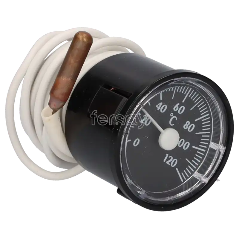 Termometro domusa clima mix - sirena - ecogas - ds-matic ø40-0/120-1000mm negro CELC000136 Económico