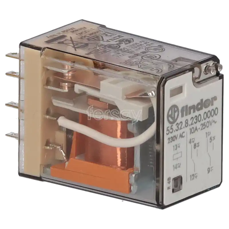 Rele finder 250v 10a 250v 2 contactos compatible con immergas 1.027793 - domusa celc000006 - ferroli 39817220 Devolución Gratuita