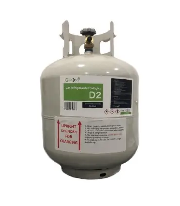 Bombona gas refrigerante ecológico GASICA D2 de 5,5Kg - R12-R134a Favorito De Clientes