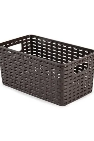 Ordena Ya Cesta De Almacenamiento Organizador Rattan Mimbre 5 Litros Wengue