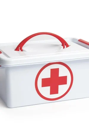 Oferta Limitada Caja Botiquin Primeros Auxilios Con Tapa Y Asa 4 Litros Blanco