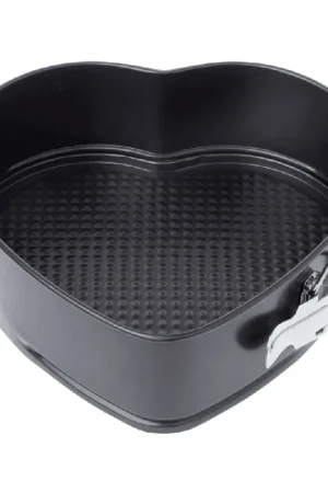 Molde Para Horno Corazon Clip-Clap Desmontable 25x6.8 Cm Negro Barato