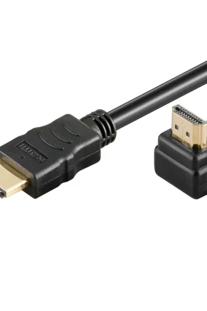 Barato Cable Hdmi Acodado 90 Grados Contactos Dorados 4K 1 M Negro