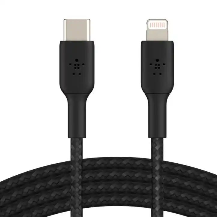 Cable USB C A Lightning 20W 1 M Negro Novedad
