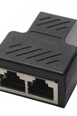 Adaptador Divisor De Red 1 RJ45 A 2RJ45 Negro Compra Ahora