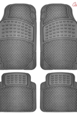 Juego Alfombrillas De Goma Universales Coche V1 Negro Entrega Rápida
