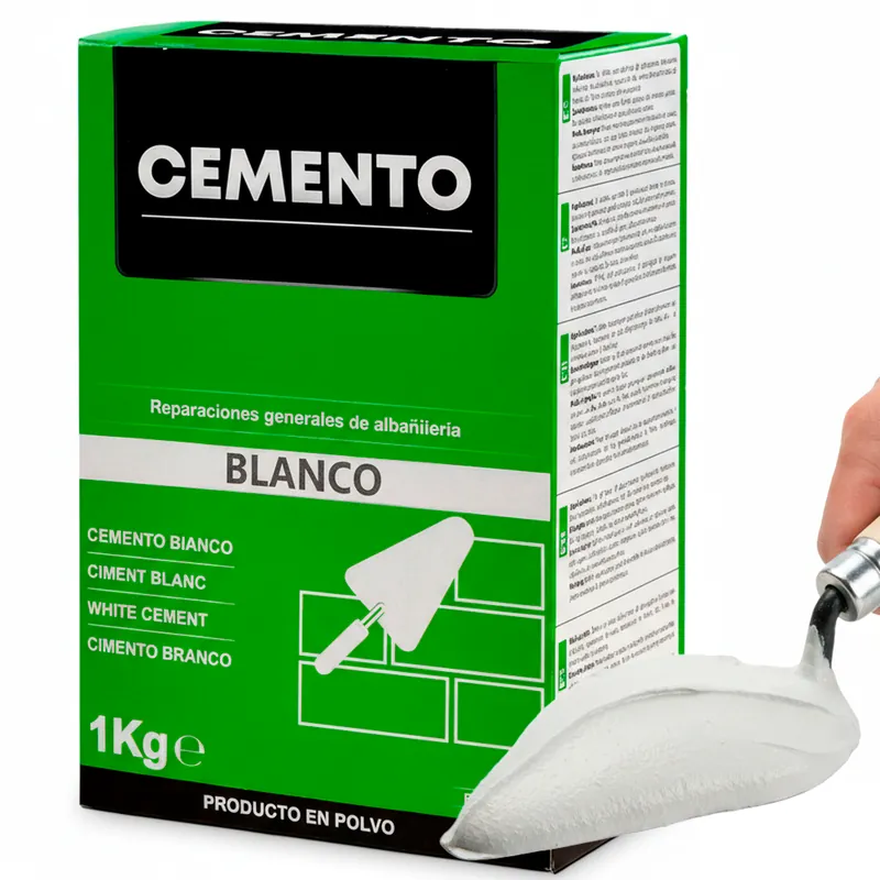 Cemento Blanco En Polvo Para Reparaciones Generales De Albañilería 1 Kg Entrega Rápida