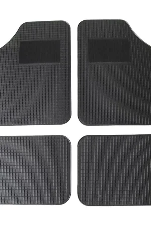 Precio De Fábrica Juego Alfombrillas De Goma Universales Para Coche V3 Negro