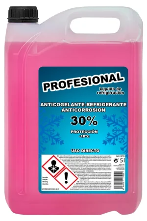 Anticongelante LÍquido Refrigerante 30% 5 Litros Rosa Bestseller