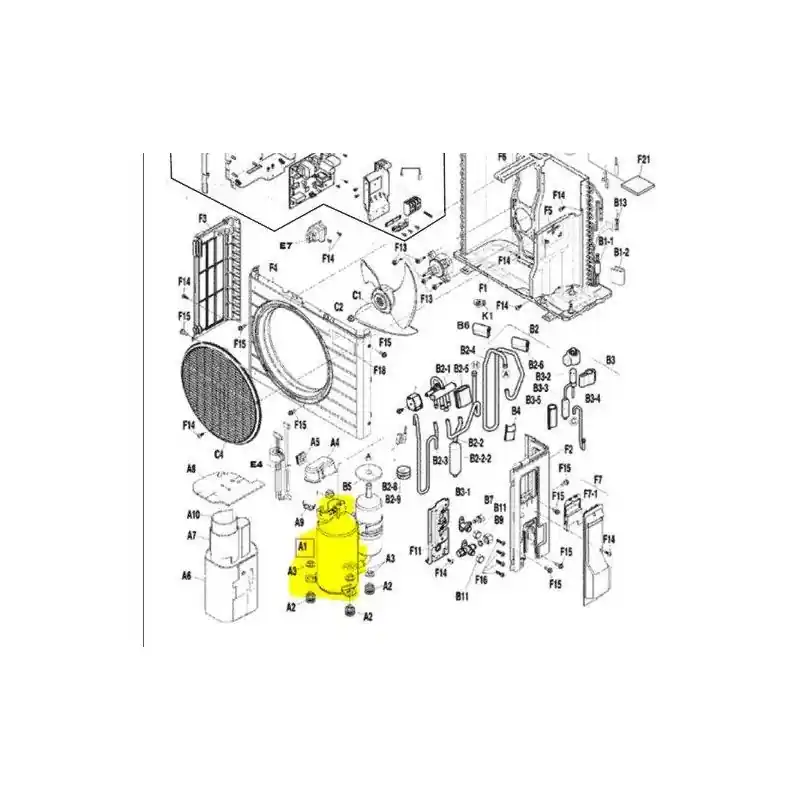 Favorito De Clientes SWING COMPRESSOR 1YC23AUXDC DAIKIN 5014682