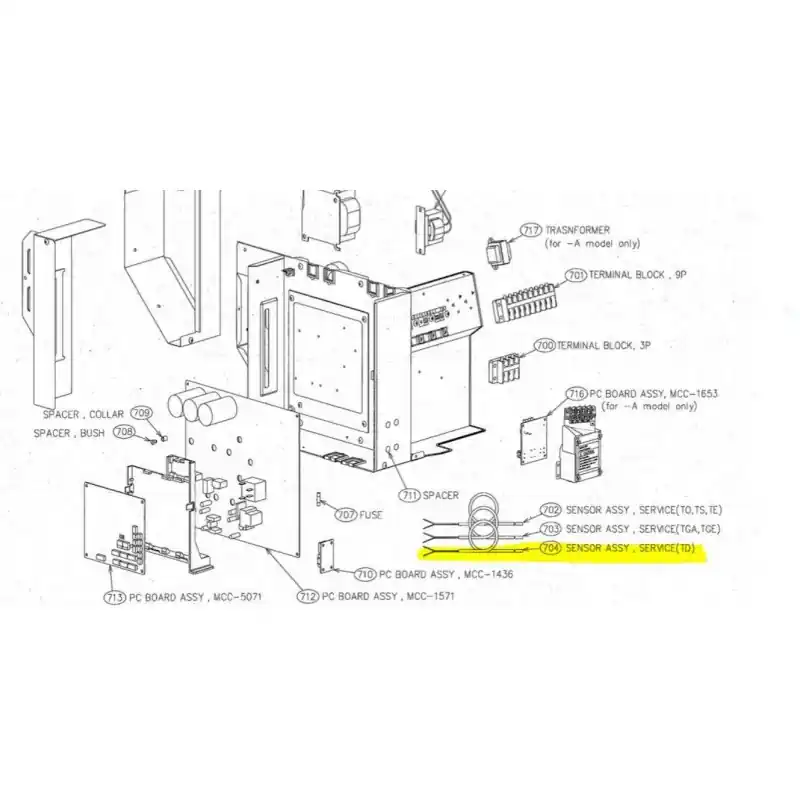 R430.100.0087 SENSOR ASSY SERVICE TOSHIBA 43T60433 Devolución Gratuita