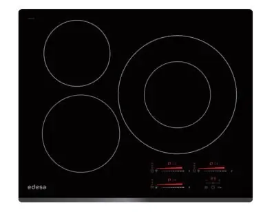 Edesa EIMS6332B Placa de inducción de 60 cm, 3 zonas, Negro Última Versión