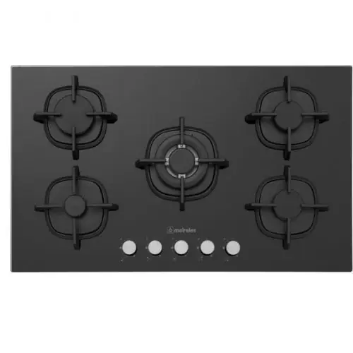 MEIRELES MVG 4951 N NAT Placa a Gas de 90 cm, 5 zonas, Negro Comprar En Línea