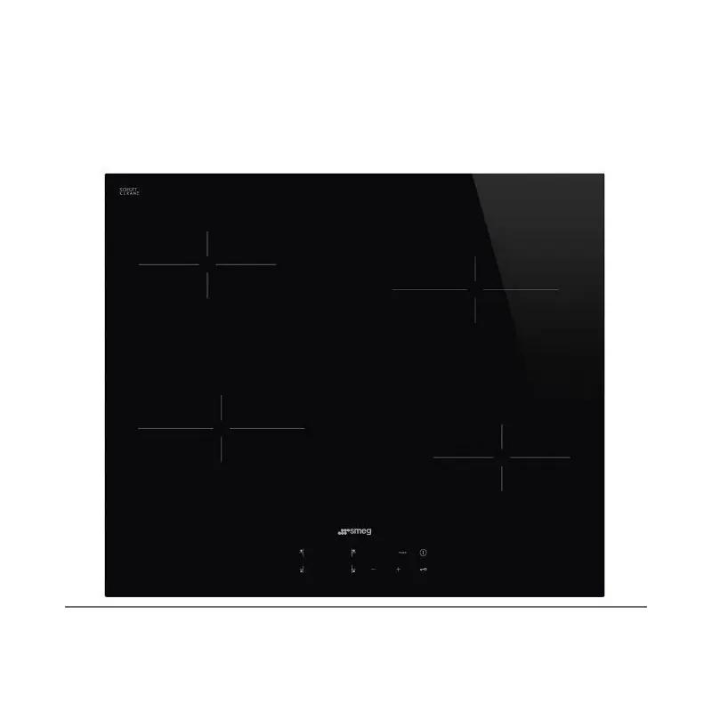 Económico SMEG SE264TD Placa de vitrocerámica de 60 cm, 4 zonas, Negro